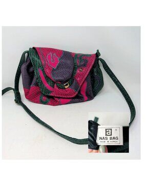Vintage Nas Bag Crossbody Bag Purple Green